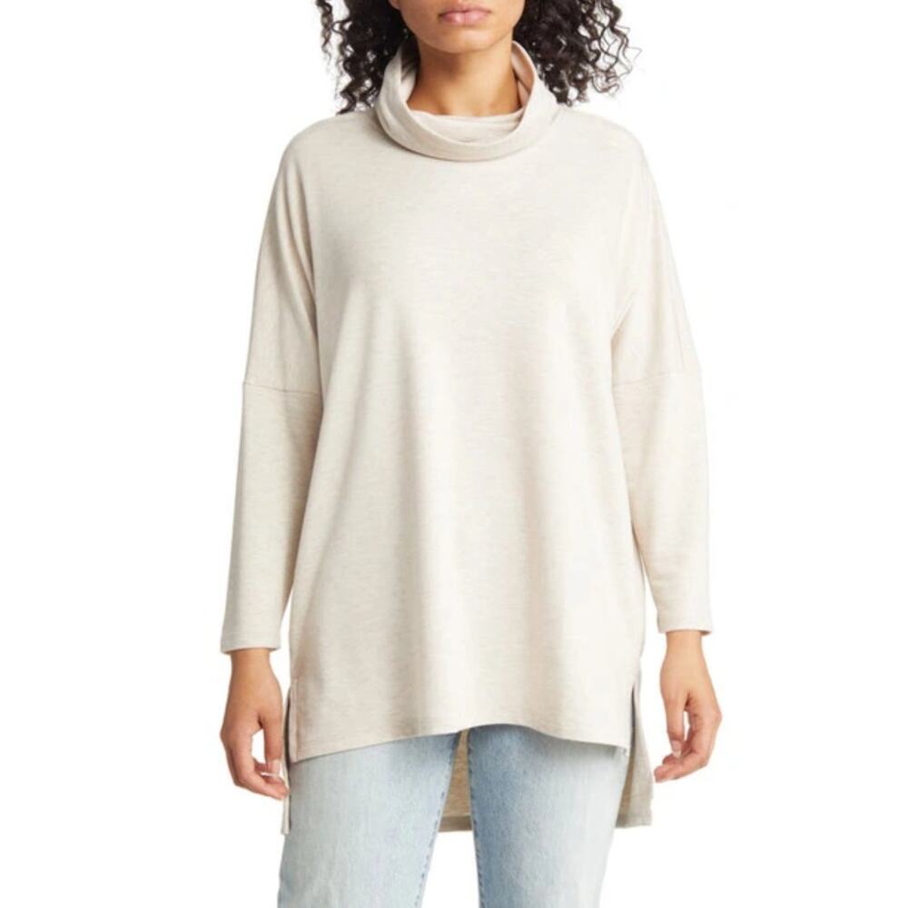 NWT Caslon Women's Cowl Neck Long Sleeve Knit Top Sweater